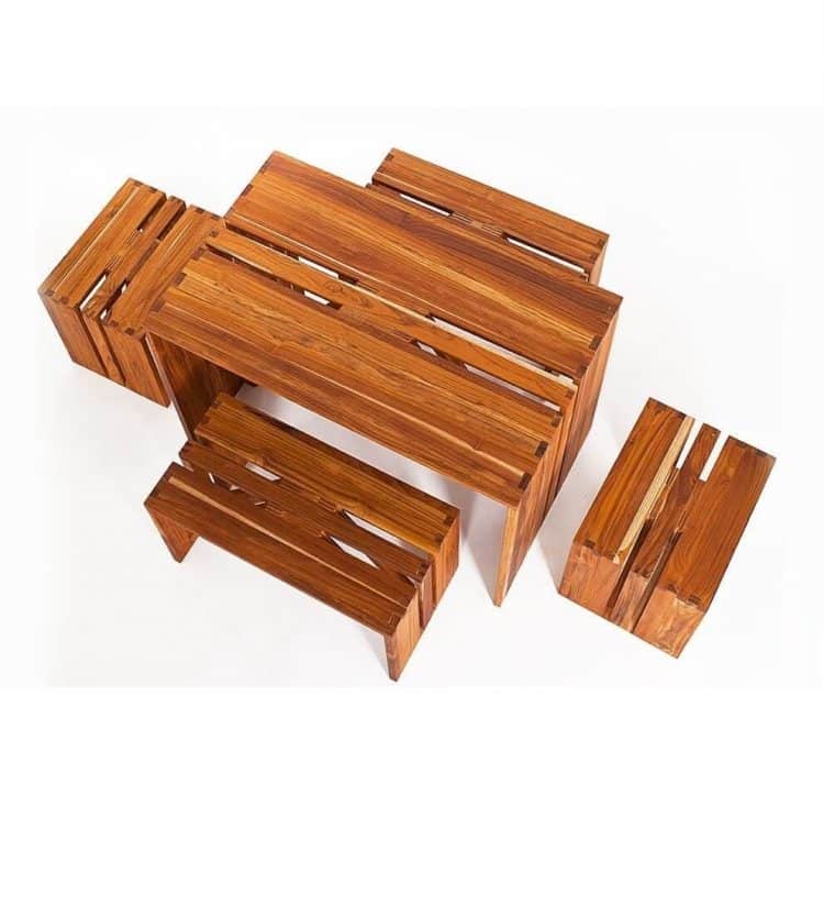 Furniture wood teak 95mm