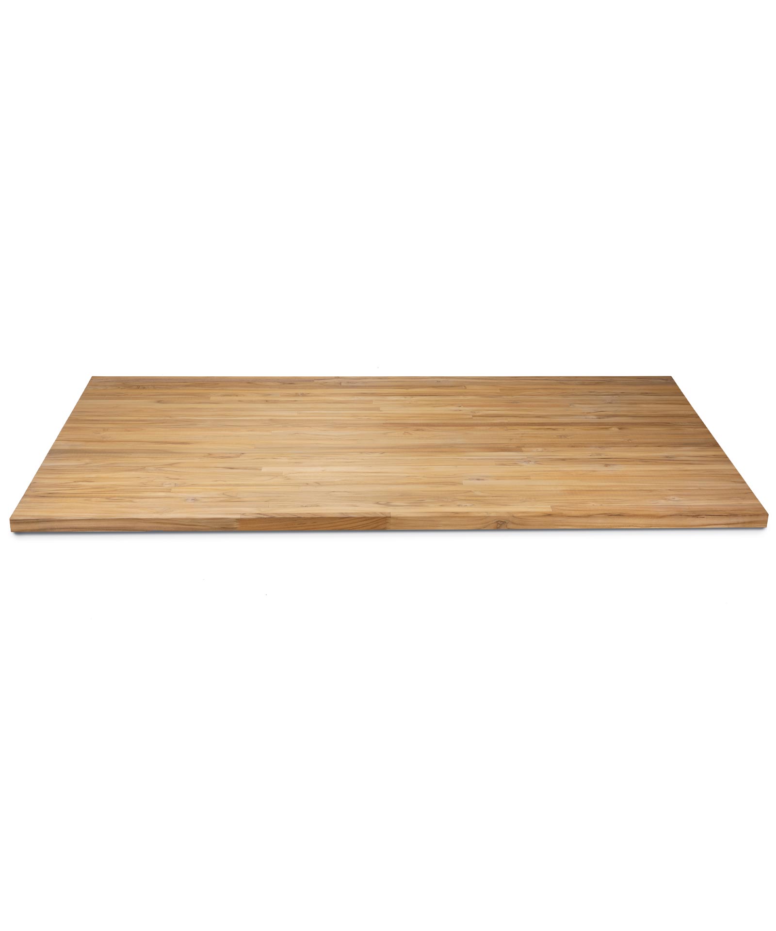 Piano tavolo in teak massello, spessore 40 mm, 240 x 100 cm