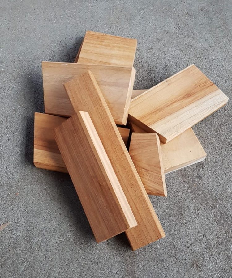 Teak scrap craft wood