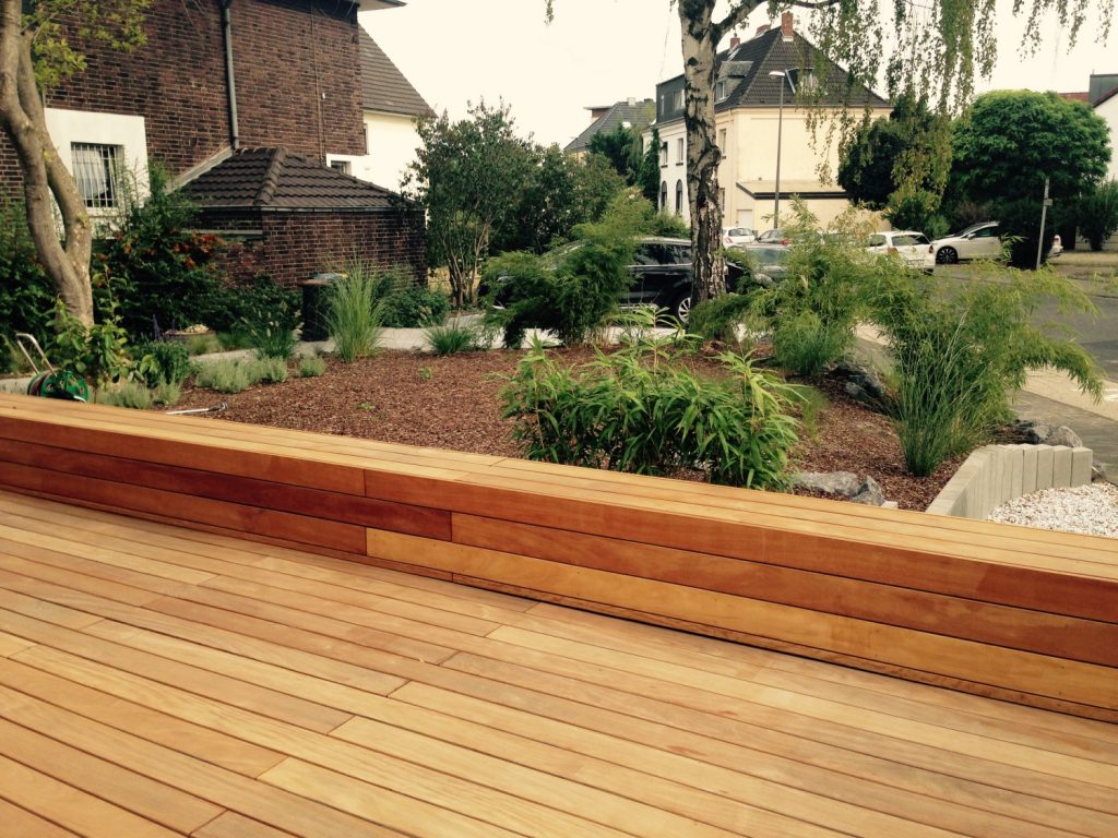Garapa-Terrassendielen, verdeckt verschraubt, Köln