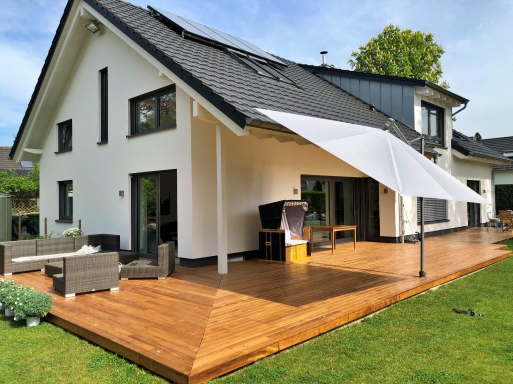Teak-Terrassendielen 95mm, farblos geölt, Hennef