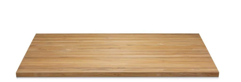 Piano in legno in teak e mogano, legno massello, FSC® 100%