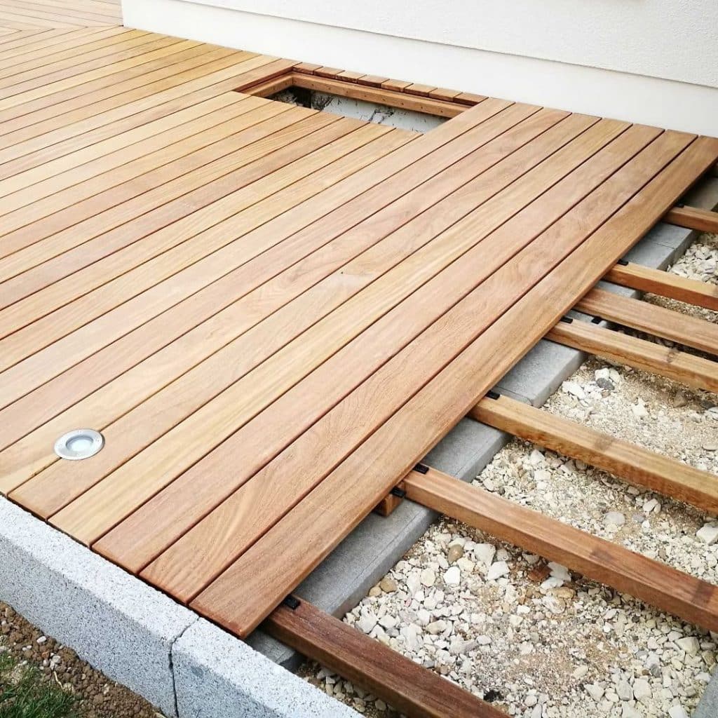 Sous-structure et lames de terrasse