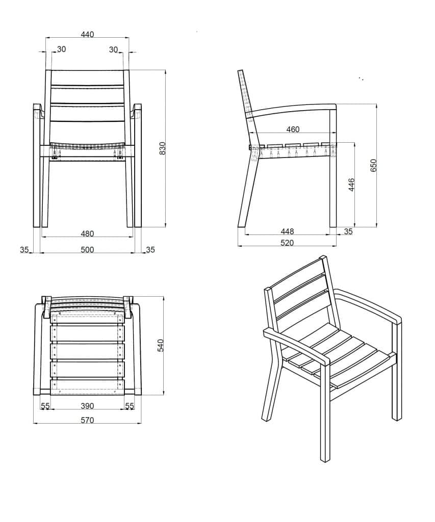 Patio on sale chair height