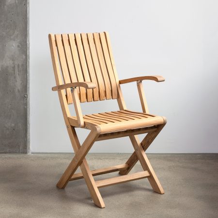 Folding chair teak N4 with armrests II