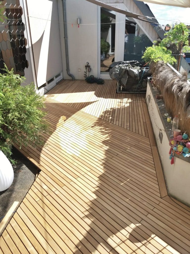 Teak-Terrassendielen 50mm Breite, Holzterrasse-Berlin