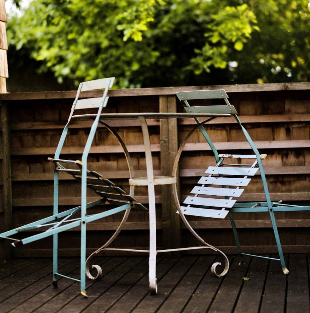 Garden furniture metal