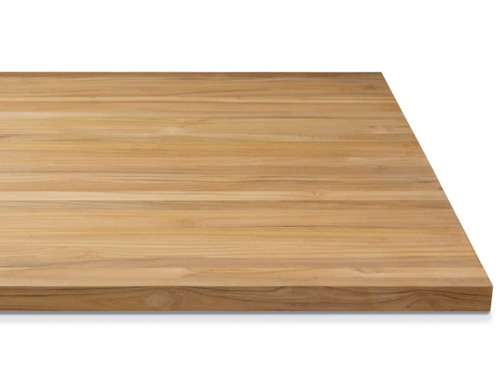 Möbelbauplatte 40mm Stärke FSC® 100% durchgehend Teak Massivholz Tischplatte 