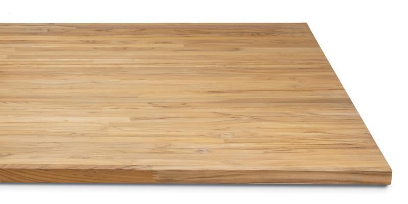 Planche en bois teck massif 40mm, FSC 100%